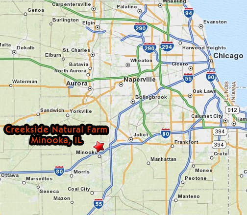 Map of Creekside Natural Farm